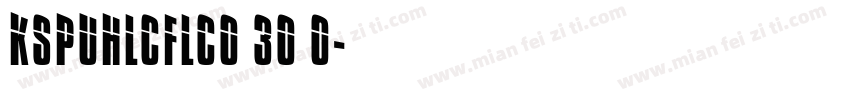 KSPUHLCFLC0 30 0字体转换